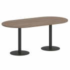 Стол овальный Рива HOME OFFICE VR.SP-5-180.1 Металлик/Антрацит металл