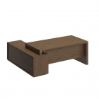 Стол руководителя правый на опорной тумбе Unitex VELAR ВЛ 137 ДТ ДТ Дуб табачный