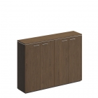 Шкаф для документов средний закрытый Unitex VELAR ВЛ 324 ДТ Дуб табачный