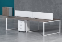 Стол письменный левый Skyland XTEN-Q XQCET 149 L Дуб Сонома Алюминий