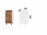 Напольный шкаф лев/прав Витра Дакота 103.54