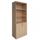 Шкаф книжный полуоткрытый без топа Рива YALTA LT-ST 1.6 Снежная Патина