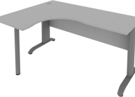 Стол криволинейный левый Рива Riva ПЛ.СА-4 Л Серый