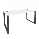 Стол рабочий руководителя на О-образном м/к ONIX Рива O.MO-SRR-4.8 Белый Бриллиант/Антрацит