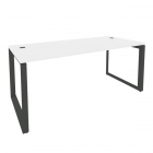 Стол рабочий руководителя на О-образном м/к ONIX Рива O.MO-SRR-5.8 Белый Бриллиант/Антрацит