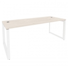 Стол рабочий руководителя на О-образном м/к ONIX Рива O.MO-SRR-6.8 Денвер Светлый/Белый