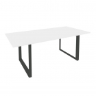 Стол переговорный на О-образном м/к ONIX Рива O.MO-PRG-19 Белый Бриллиант/Антрацит
