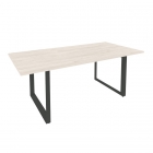 Стол переговорный на О-образном м/к ONIX Рива O.MO-PRG-19 Денвер Светлый/Антрацит