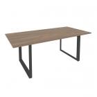 Стол переговорный на О-образном м/к ONIX Рива O.MO-PRG-19 Дуб Аризона/Антрацит