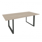 Стол переговорный на О-образном м/к ONIX Рива O.MO-PRG-19 Дуб Аттик/Антрацит