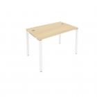 Стол письменный Рива METAL SYSTEM Б.СП-2 Акация/Белый