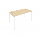 Стол письменный Рива METAL SYSTEM Б.СП-3 Акация/Белый