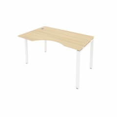 Стол письменный Рива METAL SYSTEM Б.СА-2 Л Акация/Белый