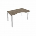 Стол письменный Рива METAL SYSTEM Б.СА-2 Пр Вяз/Серый