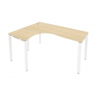 Стол письменный Рива METAL SYSTEM Б.СА-4 Л Акация/Белый