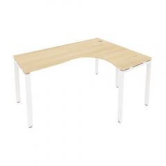 Стол письменный Рива METAL SYSTEM Б.СА-4 Пр Акация/Белый