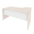 Стол эргономичный левый Рива ONIX O.SA-4L Денвер Светлый/Белый