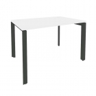 Стол рабочий на П-образном м/к Рива ONIX O.MP-SP-2.8 Белый Бриллиант/Антрацит