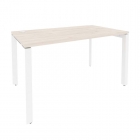 Стол рабочий на П-образном м/к Рива ONIX O.MP-SP-3.8 Денвер Светлый/Белый