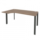 Стол эргономичный левый на П-образном м/к Рива ONIX O.MP-SA-1L Дуб Аризона/Антрацит
