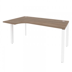 Стол эргономичный левый на П-образном м/к Рива ONIX O.MP-SA-1L Дуб Аризона/Белый