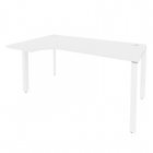 Стол эргономичный левый на П-образном м/к Рива ONIX O.MP-SA-1L Белый Бриллиант