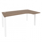Стол эргономичный правый на П-образном м/к Рива ONIX O.MP-SA-1R Дуб Аризона/Белый