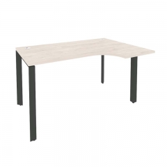 Стол эргономичный правый на П-образном м/к Рива ONIX O.MP-SA-2R Денвер Светлый/Антрацит