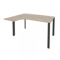 Стол эргономичный левый на П-образном м/к Рива ONIX O.MP-SA-3L Дуб Аттик/Антрацит