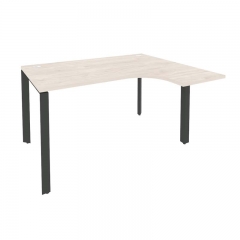 Стол эргономичный правый на П-образном м/к Рива ONIX O.MP-SA-3R Денвер Светлый/Антрацит