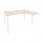 Стол эргономичный правый на П-образном м/к Рива ONIX O.MP-SA-3R Денвер Светлый/Белый