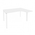Стол эргономичный правый на П-образном м/к Рива ONIX O.MP-SA-3R Белый Бриллиант
