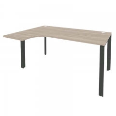 Стол эргономичный левый на П-образном м/к Рива ONIX O.MP-SA-4L Дуб Аризона/Антрацит