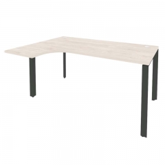 Стол эргономичный левый на П-образном м/к Рива ONIX O.MP-SA-4L Денвер Светлый/Антрацит