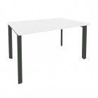 Стол переговорный 1 столешница Рива ONIX O.MP-PRG-1.3 Белый Бриллиант/Антрацит