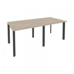 Стол переговорный 2 столешницы Рива ONIX O.MP-PRG-2.1 Дуб Аттик/Антрацит