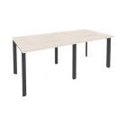 Стол переговорный 2 столешницы Рива ONIX O.MP-PRG-2.1 Денвер Светлый/Антрацит