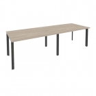 Стол переговорный 2 столешницы Рива ONIX O.MP-PRG-2.3 Дуб Аттик/Антрацит