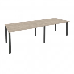 Стол переговорный 2 столешницы Рива ONIX O.MP-PRG-2.3 Дуб Аттик/Антрацит