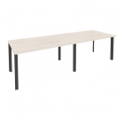 Стол переговорный 2 столешницы Рива ONIX O.MP-PRG-2.3 Денвер Светлый/Антрацит