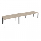 Стол переговорный 3 столешницы Рива ONIX O.MP-PRG-3.3 Дуб Аризона/Антрацит