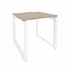 Стол рабочий на О-образном м/к Рива ONIX O.MO-SP-0.8 Дуб Аттик/Белый