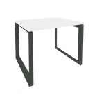 Стол рабочий на О-образном м/к Рива ONIX O.MO-SP-1.8 Белый Бриллиант/Антрацит