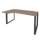 Стол эргономичный левый на О-образном м/к Рива ONIX O.MO-SA-1L Дуб Аризона/Антрацит