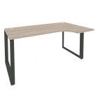 Стол эргономичный правый на О-образном м/к Рива ONIX O.MO-SA-1R Дуб Аттик/Антрацит