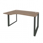 Стол эргономичный левый на О-образном м/к Рива ONIX O.MO-SA-2L Дуб Аризона/Антрацит