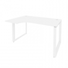 Стол эргономичный левый на О-образном м/к Рива ONIX O.MO-SA-2L Белый Бриллиант