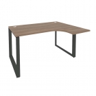 Стол эргономичный правый на О-образном м/к Рива ONIX O.MO-SA-3R Дуб Аризона/Антрацит