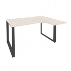 Стол эргономичный правый на О-образном м/к Рива ONIX O.MO-SA-3R Денвер Светлый/Антрацит