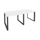 Стол переговорный 2 столешницы Рива ONIX O.MO-PRG-2.1 Белый Бриллиант/Антрацит